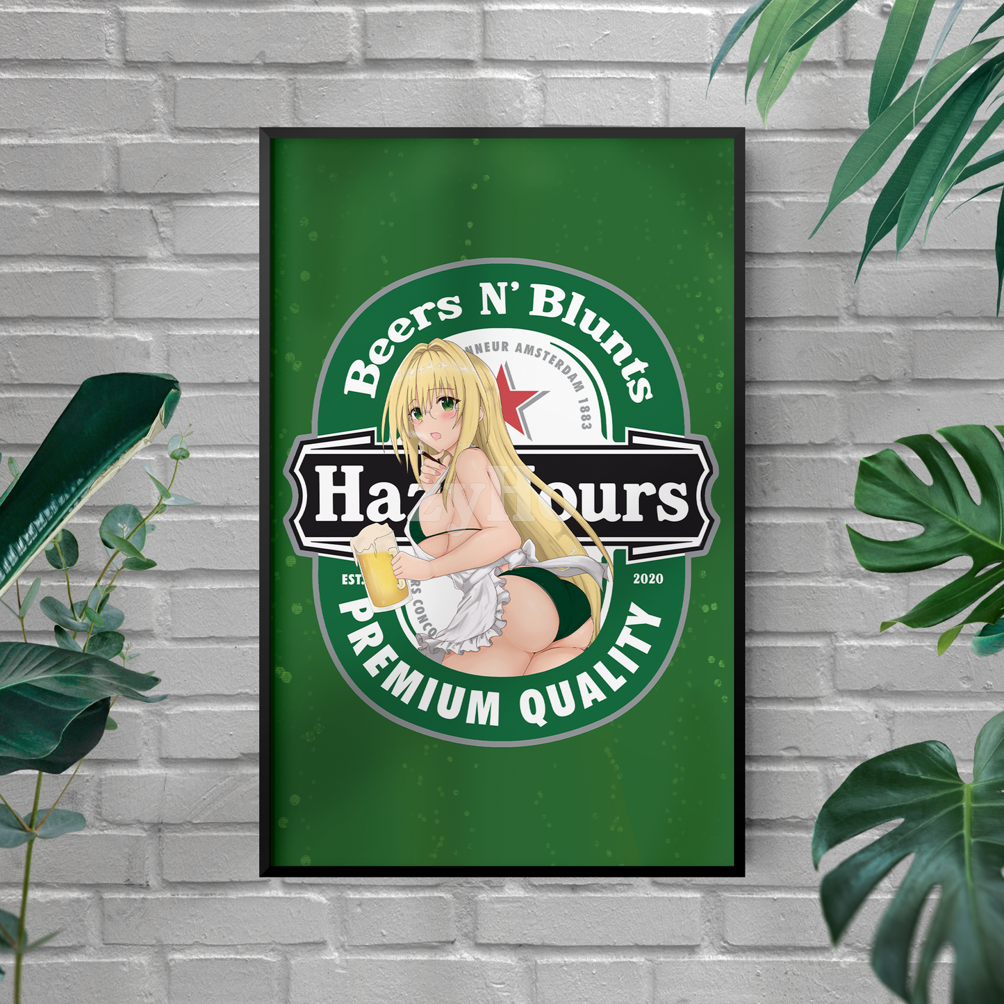 Beers N Blunts Print